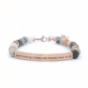 NEW INSPIRE ME BRACELETS women's with god all things are possible bracelet in ba